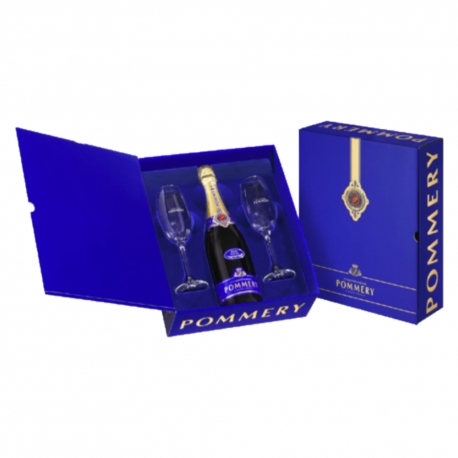 Šampanas POMMERY BRUT ROYAL SU 2 TAURĖMIS, 0,75 L