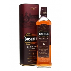 Viskis BUSHMILLS SINGLE MALT 16 Y.O. 0.7 L. su dėž.