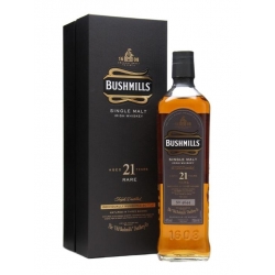 Viskis BUSHMILLS SINGLE MALT 21 Y.O. 0.7 L. su dėž.