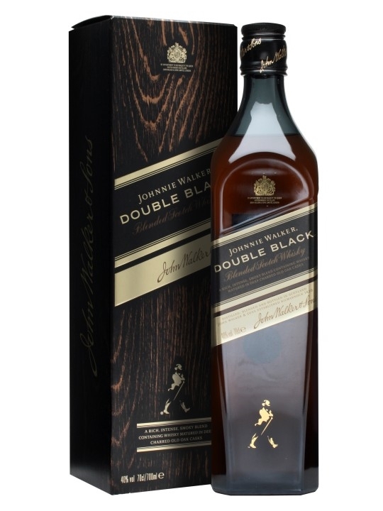 Viskis JOHNNIE WALKER DOUBLE BLACK 0.7 L. su dėž