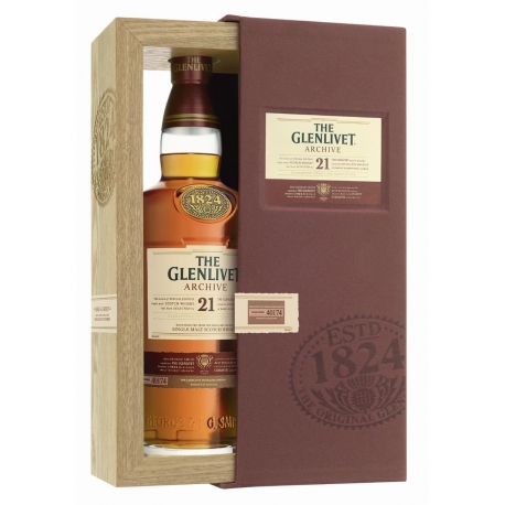 Viskis Glenlivet 21 Y.O. Archive 0.7 L (su dezute )