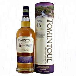 Viskis TOMINTOUL 16YO SINGLE MALT 0,7L (su dėžute)